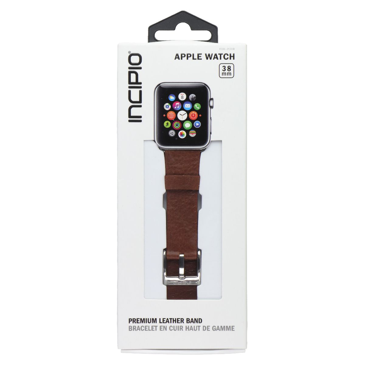 Incipio Premium Leather Watch Band for Apple Watch (38mm) - Chestnut Smart Watch Accessories - Watch Bands Incipio - Simple Cell Bulk Wholesale Pricing - USA Seller