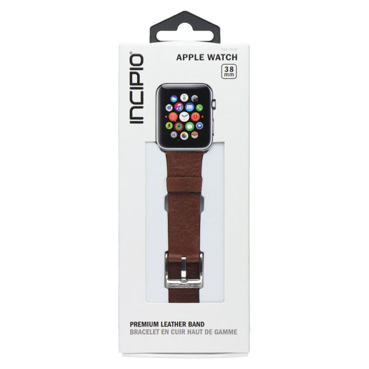 Incipio Premium Leather Watch Band for Apple Watch (38mm) - Chestnut Smart Watch Accessories - Watch Bands Incipio - Simple Cell Bulk Wholesale Pricing - USA Seller