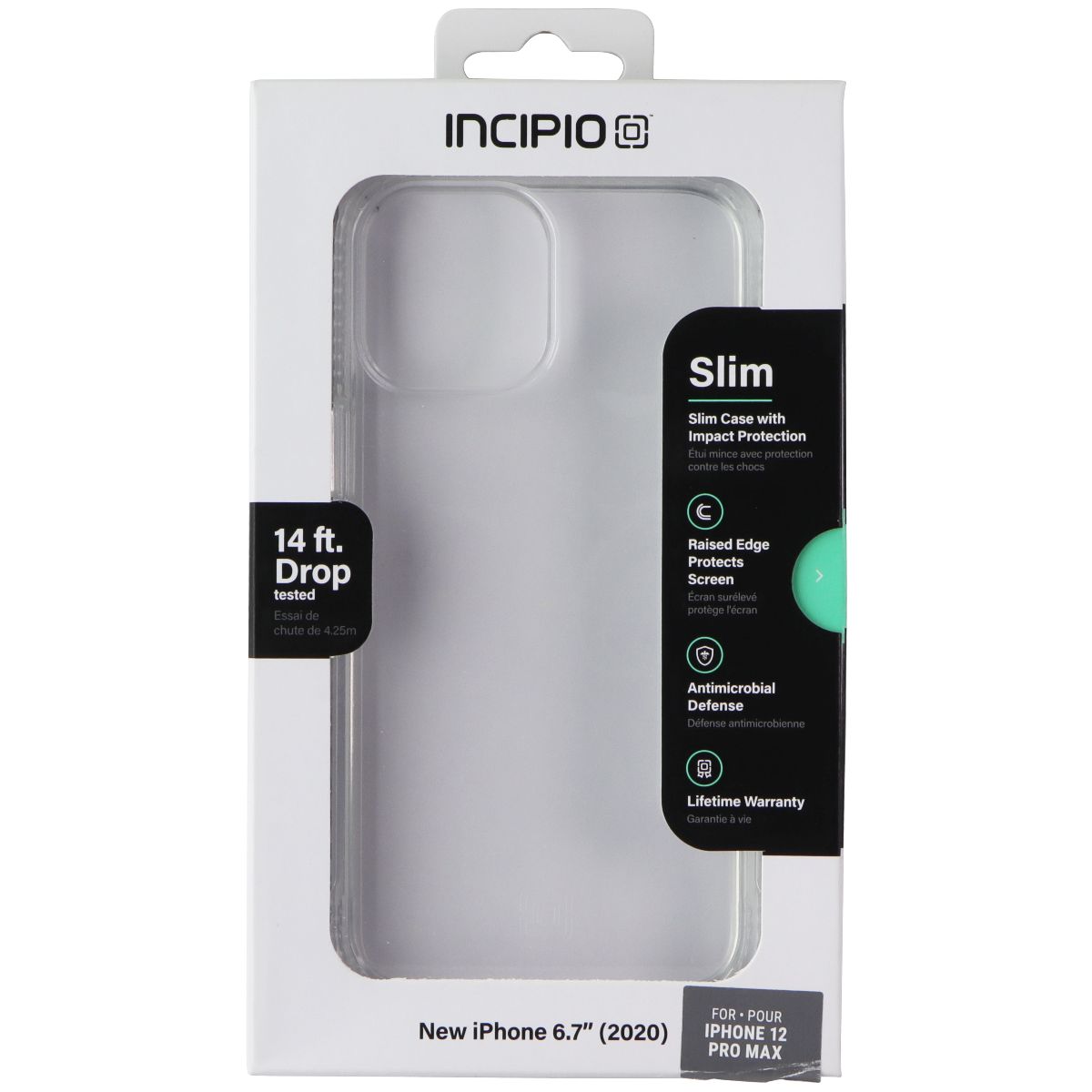 Incipio Slim Series Case for Apple iPhone 12 Pro Max - Clear Cell Phone - Cases, Covers & Skins Incipio - Simple Cell Bulk Wholesale Pricing - USA Seller