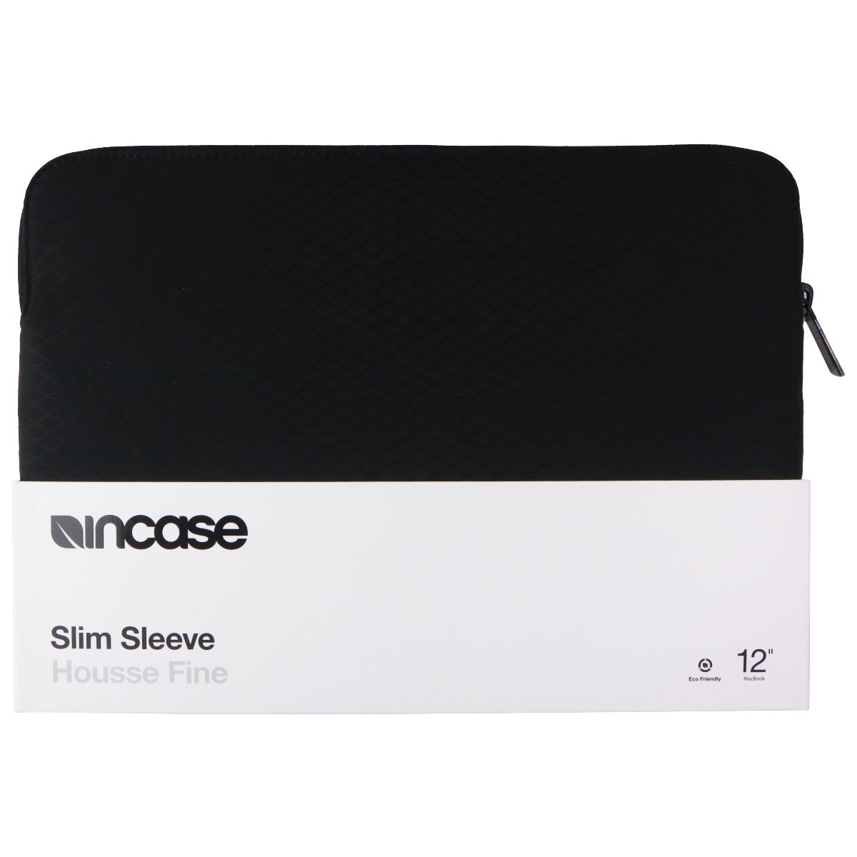 Incase Slim Sleeve with Diamond Ripstop for Apple MacBook 12-inch (2017) - Black Computer Accessories - Laptop Cases & Bags Incase - Simple Cell Bulk Wholesale Pricing - USA Seller