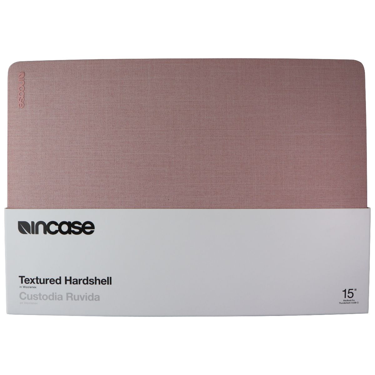 Incase Textured Hardshell Woolenex Case for MacBook Pro 15in (USB-C) - Pink Computer Accessories - Laptop Cases & Bags Incase - Simple Cell Bulk Wholesale Pricing - USA Seller