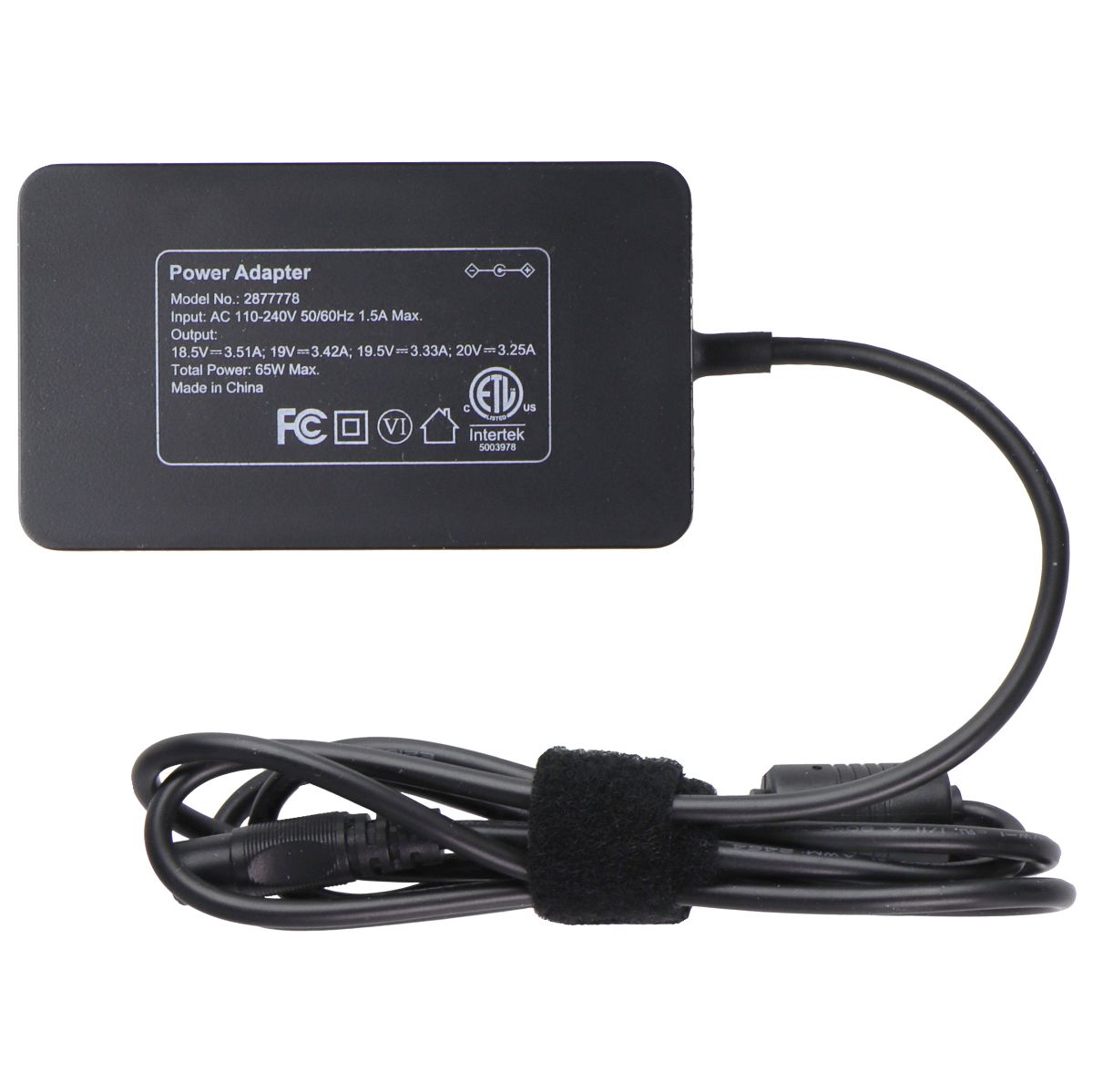 InMotion 65-Watt (2m/6.6-Ft) Universal Laptop Charger with 13 Connectors - Black Computer Accessories - Laptop Power Adapters/Chargers InMotion - Simple Cell Bulk Wholesale Pricing - USA Seller