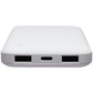 InMotion 10,000 mAh Power Bank with 2 USB-A Ports and LED Indicator - White Cell Phone - Chargers & Cradles InMotion - Simple Cell Bulk Wholesale Pricing - USA Seller