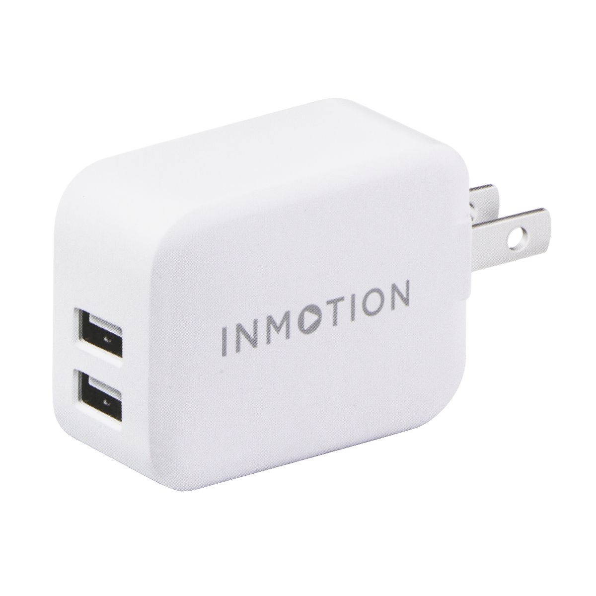 InMotion (4.8A) 2 Port USB-A Wall Charger Travel Adapter - White Cell Phone - Chargers & Cradles InMotion - Simple Cell Bulk Wholesale Pricing - USA Seller