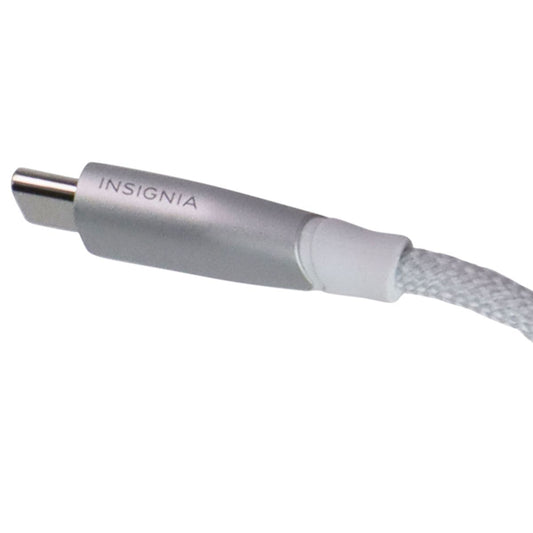 Insignia 60W 480Mbps 7-Foot Braided USB-C Cable - White Cell Phone - Cables & Adapters Insignia - Simple Cell Bulk Wholesale Pricing - USA Seller