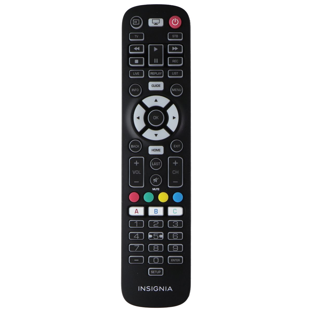 Insignia 3-Device Universal Remote Control (NS-RMT3D21) - Black TV, Video & Audio Accessories - Remote Controls Insignia - Simple Cell Bulk Wholesale Pricing - USA Seller