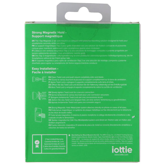 iOttie iTap Magnetic 2 Smartphone Car Mount for Air Vent - Black Cell Phone - Mounts & Holders iOttie - Simple Cell Bulk Wholesale Pricing - USA Seller