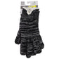 Isotoner Women's Knitted Gloves with Fur - One Size (1SZ) - Black/White Stripe Unisex Accessories - Gloves & Mittens Isotoner - Simple Cell Bulk Wholesale Pricing - USA Seller