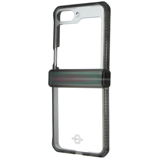 ITSKINS Hybrid_R Clear Hinge Case for Samsung Galaxy Z Flip5 - Black/Transparent