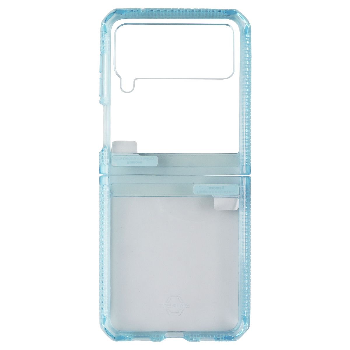 ITSKINS Hybrid // Clear Series Case for Samsung Galaxy Z Flip3 5G - Light Blue Cell Phone - Cases, Covers & Skins ITSKINS - Simple Cell Bulk Wholesale Pricing - USA Seller