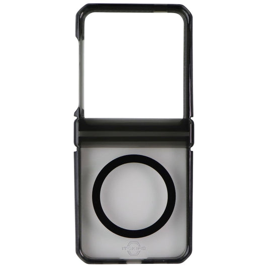 ITSKINS Hybrid_R Clear Hinge Case for Galaxy Z Flip7 FE / Flip6 - Black/Clear