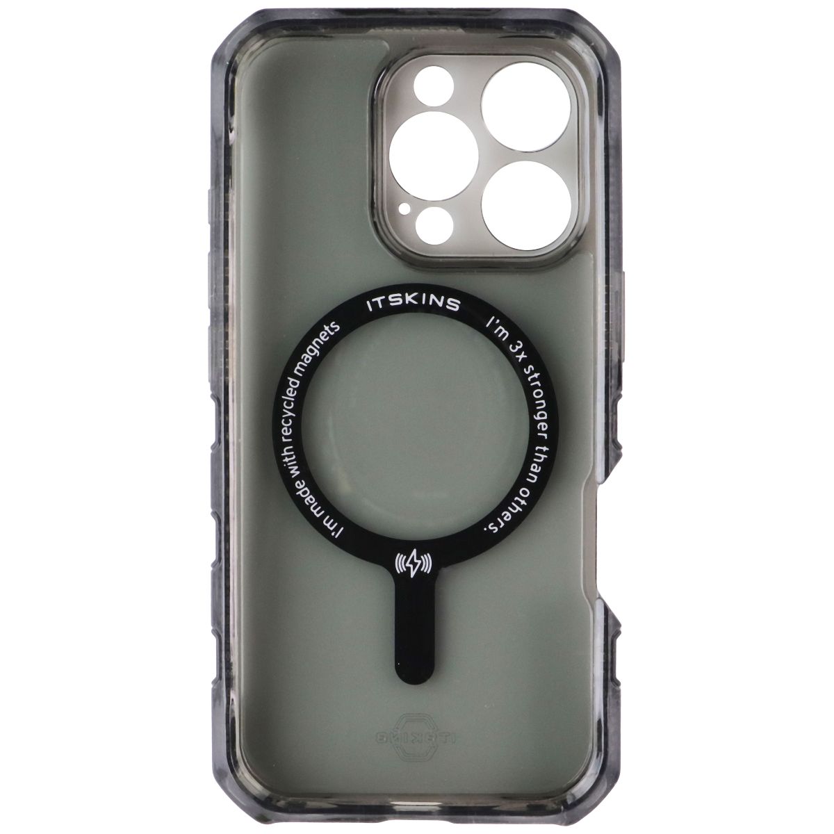 ITSKINS Supreme_R // Clear Series Case for MagSafe for iPhone 16 Pro - Graphite