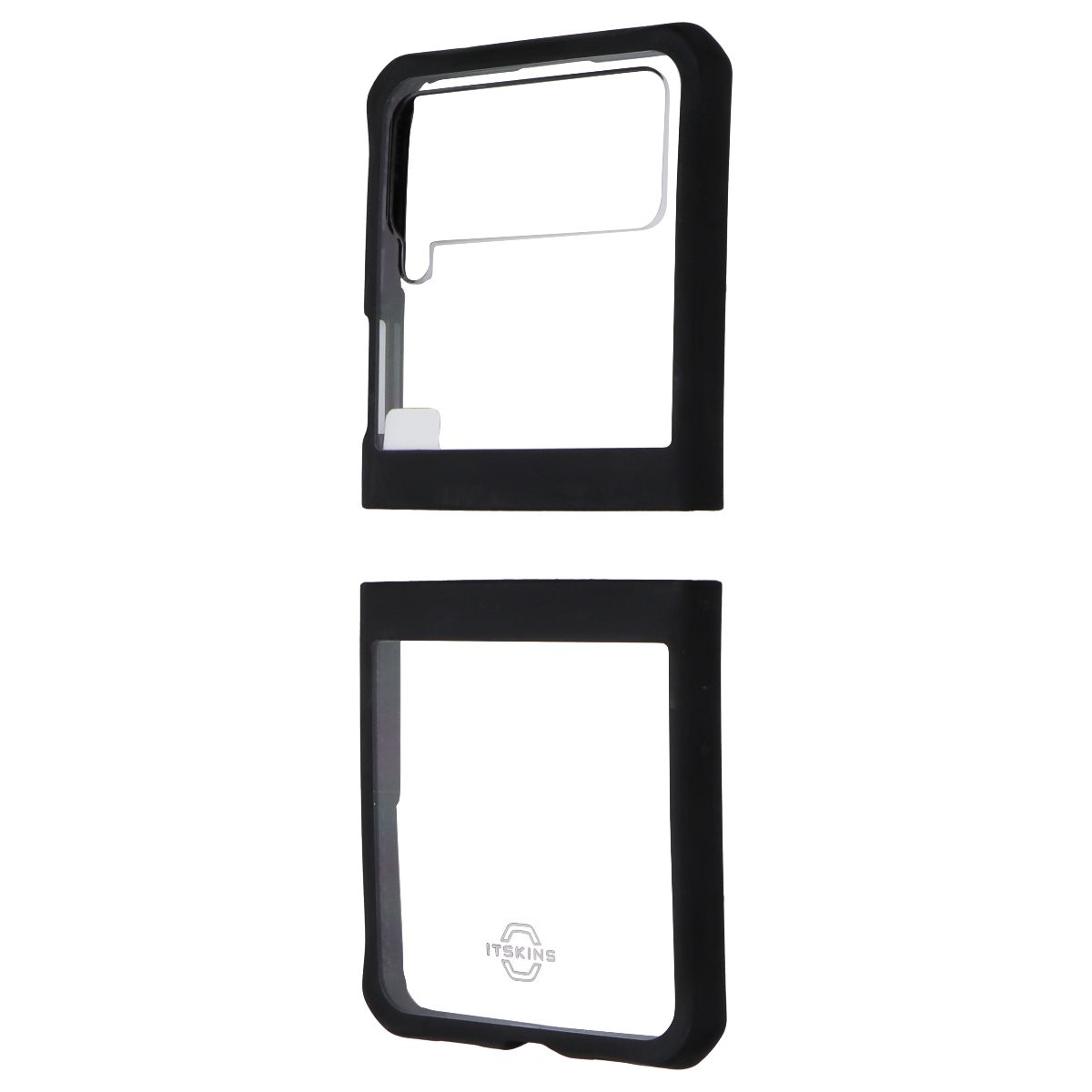 ITSKINS Hybrid // Solid Case for Samsung Galaxy Z Flip3 5G - Clear/Black Cell Phone - Cases, Covers & Skins ITSKINS - Simple Cell Bulk Wholesale Pricing - USA Seller