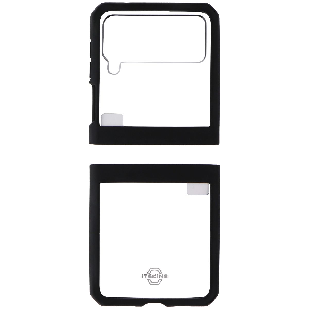 ITSKINS Hybrid // Solid Case for Samsung Galaxy Z Flip3 5G - Clear/Black Cell Phone - Cases, Covers & Skins ITSKINS - Simple Cell Bulk Wholesale Pricing - USA Seller