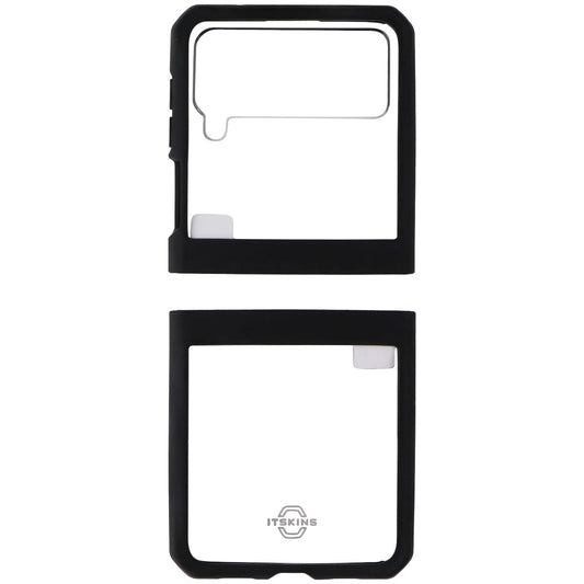 ITSKINS Hybrid // Solid Case for Samsung Galaxy Z Flip3 5G - Clear/Black Cell Phone - Cases, Covers & Skins ITSKINS - Simple Cell Bulk Wholesale Pricing - USA Seller
