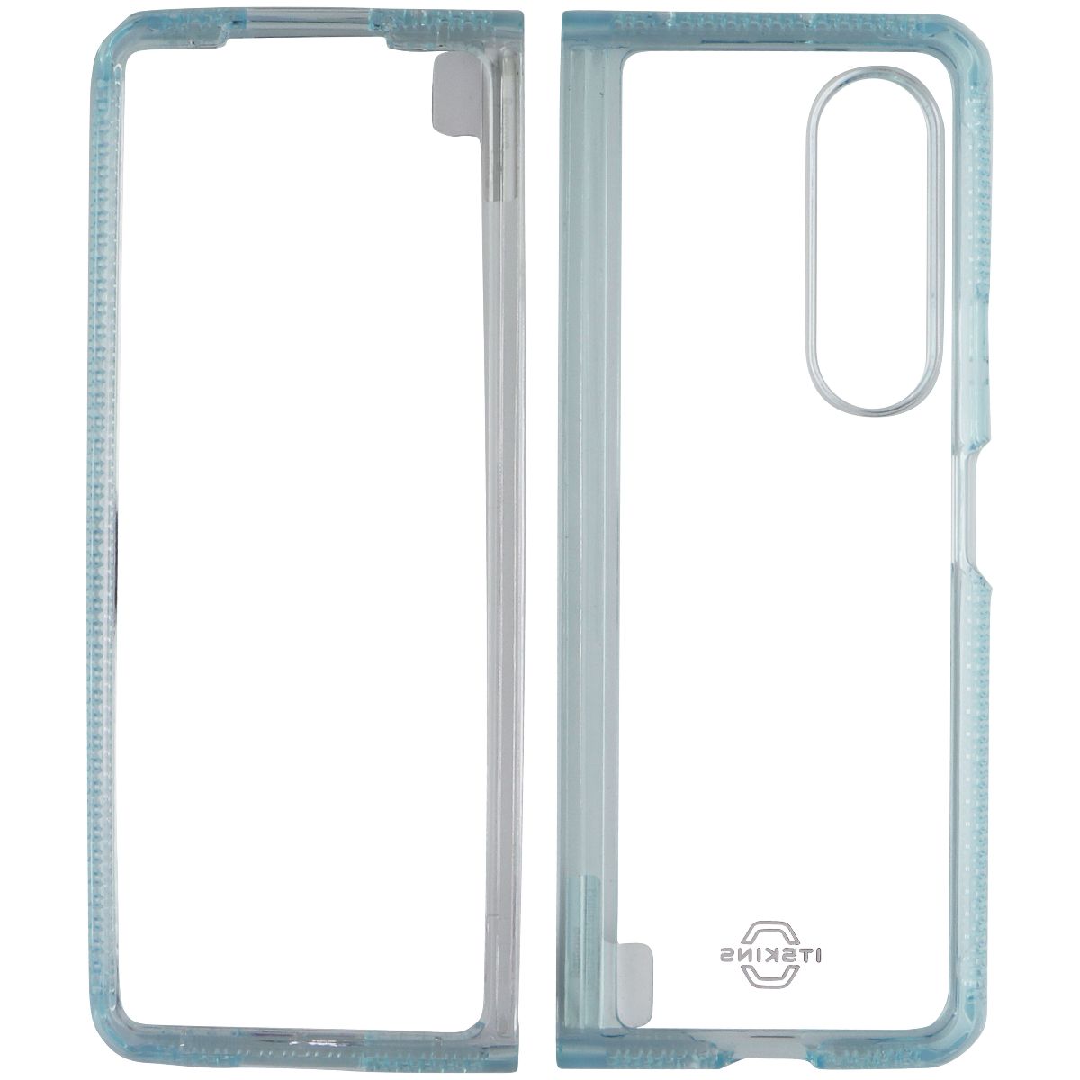 ITSKINS Hybrid R // Clear Case for Samsung Galaxy Z Fold3 5G - Light Blue/Clear Cell Phone - Cases, Covers & Skins ITSKINS - Simple Cell Bulk Wholesale Pricing - USA Seller