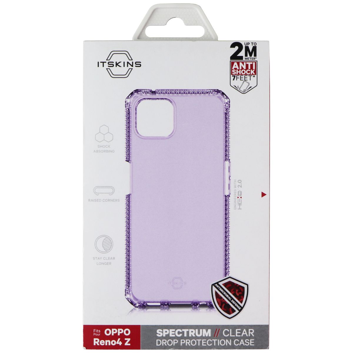 ITSKINS Spectrum // Clear Series Case for OPPO Reno4 Z - Light Purple Cell Phone - Cases, Covers & Skins ITSKINS - Simple Cell Bulk Wholesale Pricing - USA Seller