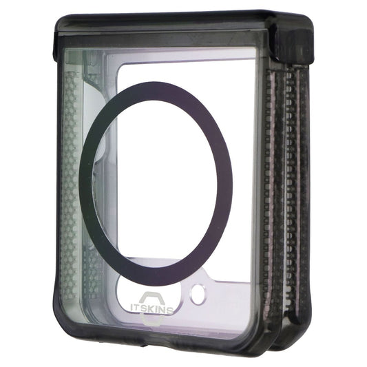 ITSKINS Hybrid_R Clear // Hinge Case for MagSafe for Galaxy Z Flip5 - Smoke