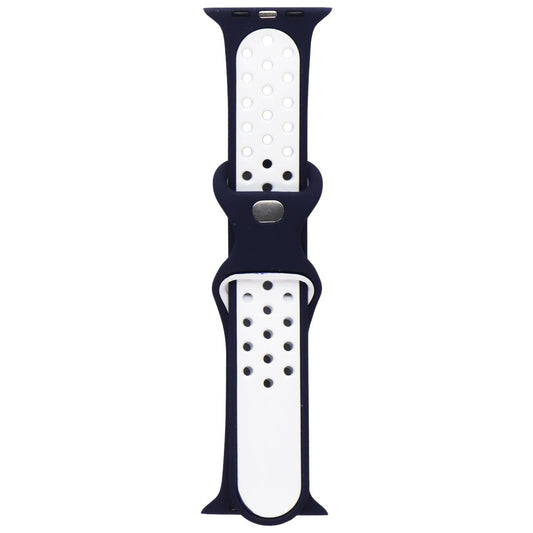 ITSKINS Apple Watch Band - 42/44/45/49mm - Dark Blue/White (APW5-WBAND-DBWT) Smart Watch Accessories - Watch Bands ITSKINS - Simple Cell Bulk Wholesale Pricing - USA Seller