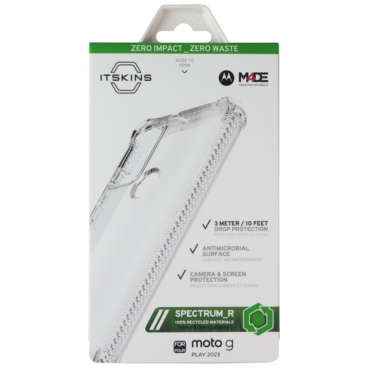 ITSKINS Spectrum_R // Clear Case for motorola moto g Play (2023) - Transparent Cell Phone - Cases, Covers & Skins ITSKINS - Simple Cell Bulk Wholesale Pricing - USA Seller