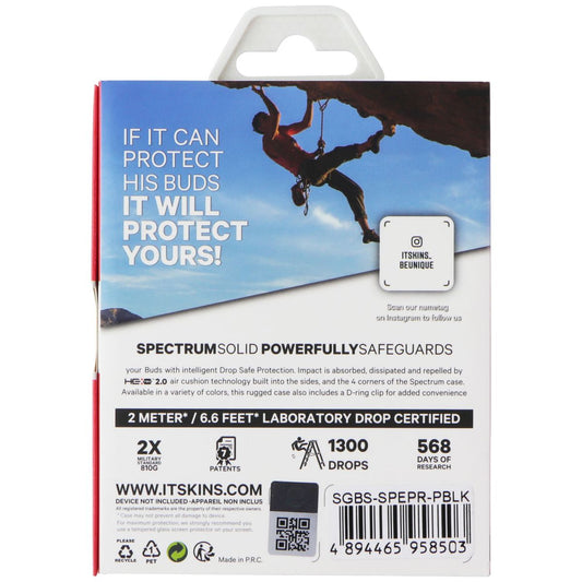 ITSKINS Spectrum Solid Series Case for Samsung Galaxy Buds/Buds+ (Plus) - Black iPod, Audio Player Accessories - Cases, Covers & Skins ITSKINS - Simple Cell Bulk Wholesale Pricing - USA Seller