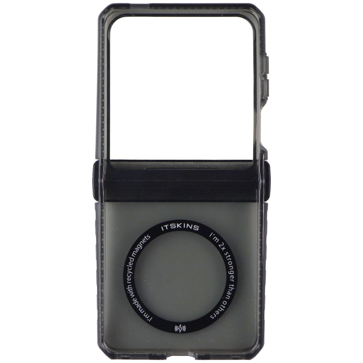 ITSKINS Hybrid R Clear Hinge Case for Samsung Galaxy Z Flip6 - Smoke