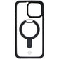ITSKINS Hybrid_R // Stand Case for MagSafe for iPhone 15 Pro Max - Black/Clear