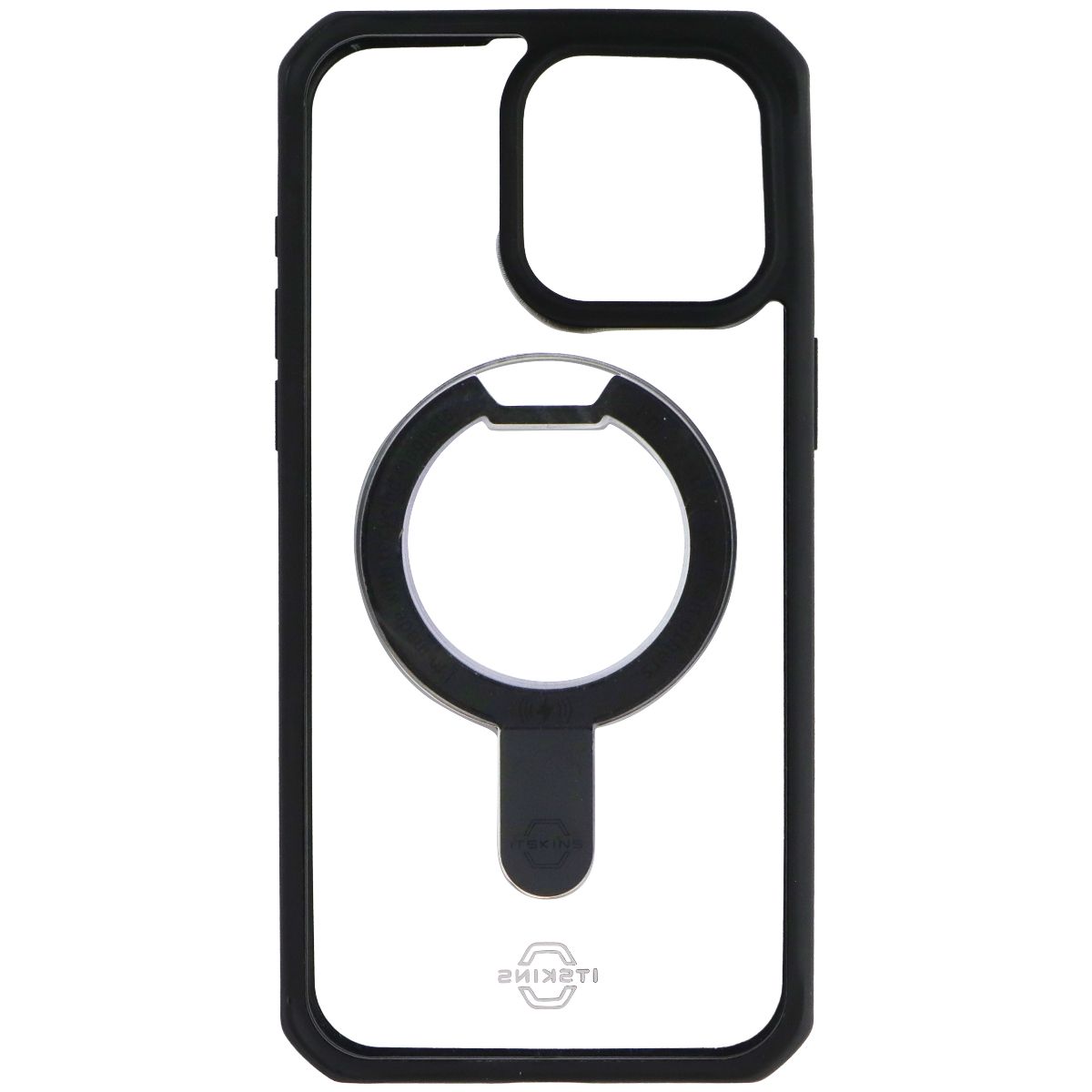 ITSKINS Hybrid_R // Stand Case for MagSafe for iPhone 15 Pro Max - Black/Clear Cell Phone - Cases, Covers & Skins ITSKINS - Simple Cell Bulk Wholesale Pricing - USA Seller