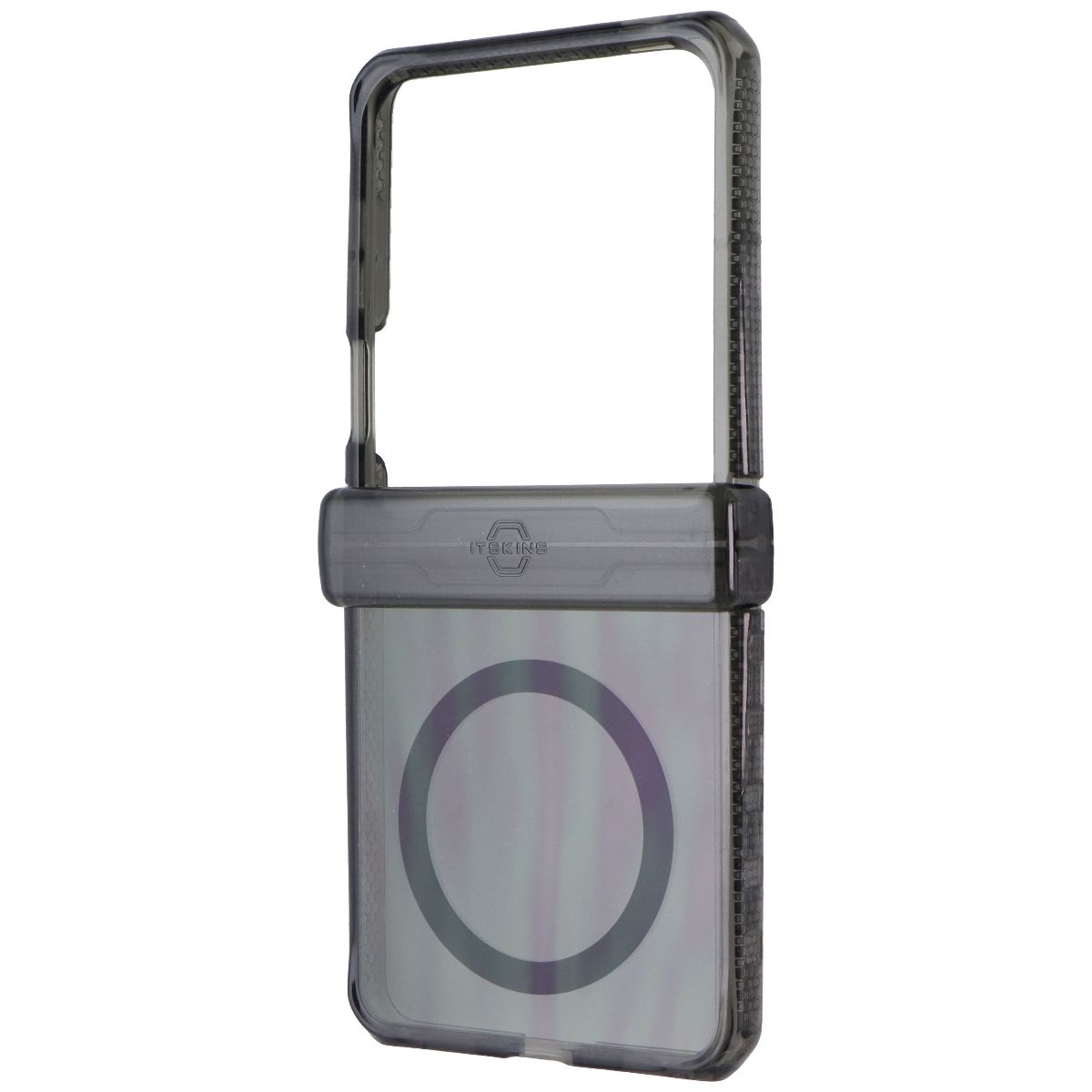 ITSKINS Hybrid R Clear Hinge Magnetic Case for Samsung Galaxy Z Flip7 - Smoke