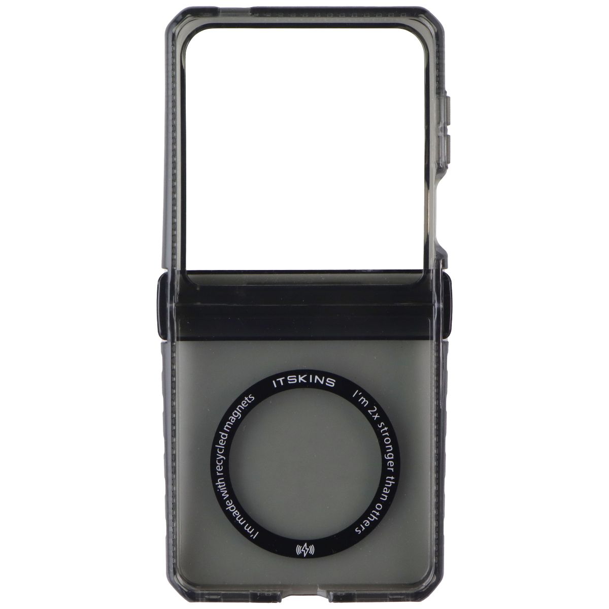 ITSKINS Hybrid R Clear Hinge Magnetic Case for Samsung Galaxy Z Flip7 - Smoke