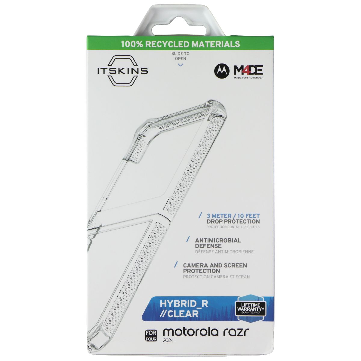 ITSKINS Hybrid_R // Clear Series Case for Motorola Razr (2024) - Clear Cell Phone - Cases, Covers & Skins ITSKINS - Simple Cell Bulk Wholesale Pricing - USA Seller