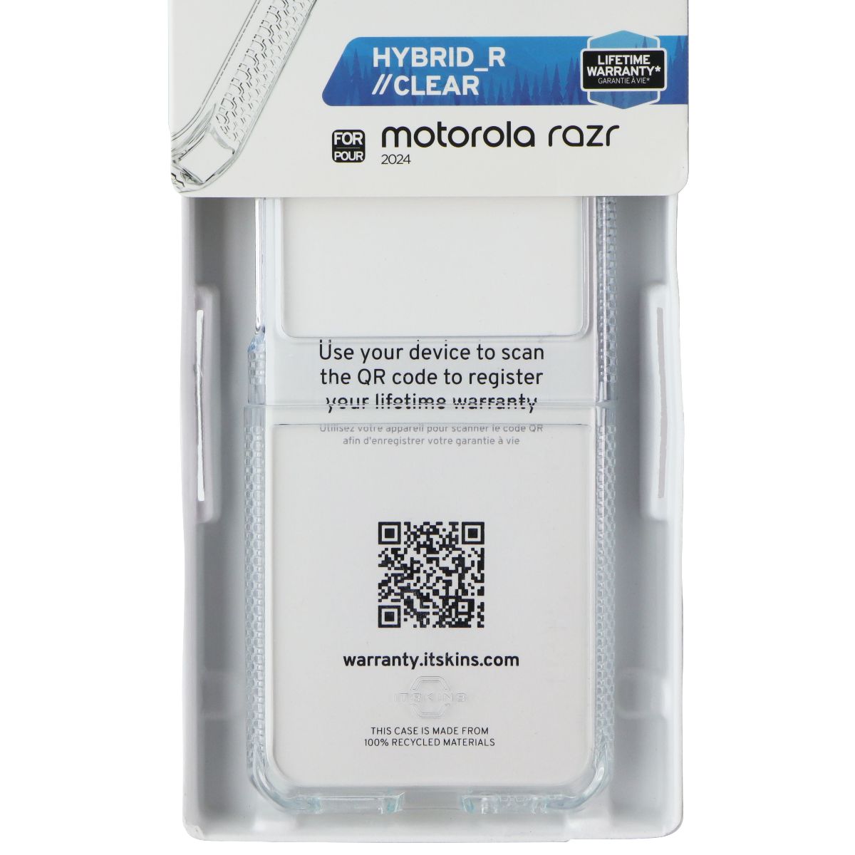 ITSKINS Hybrid_R // Clear Series Case for Motorola Razr (2024) - Clear Cell Phone - Cases, Covers & Skins ITSKINS - Simple Cell Bulk Wholesale Pricing - USA Seller