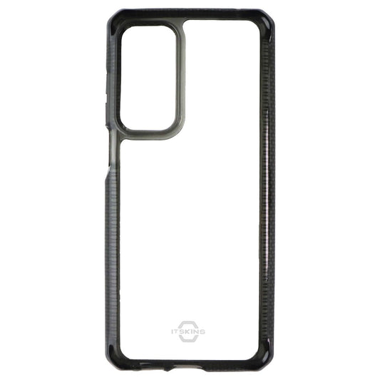 ITSKINS Hybrid_R Series Clear Case for Motorola Edge (2021) - Black / Clear