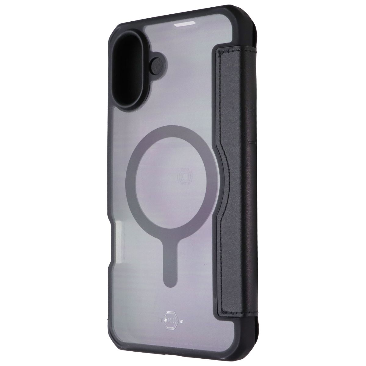 ITSKINS Hybrid_R // MagFolio Case for MagSafe for Apple iPhone 16 Plus - Black