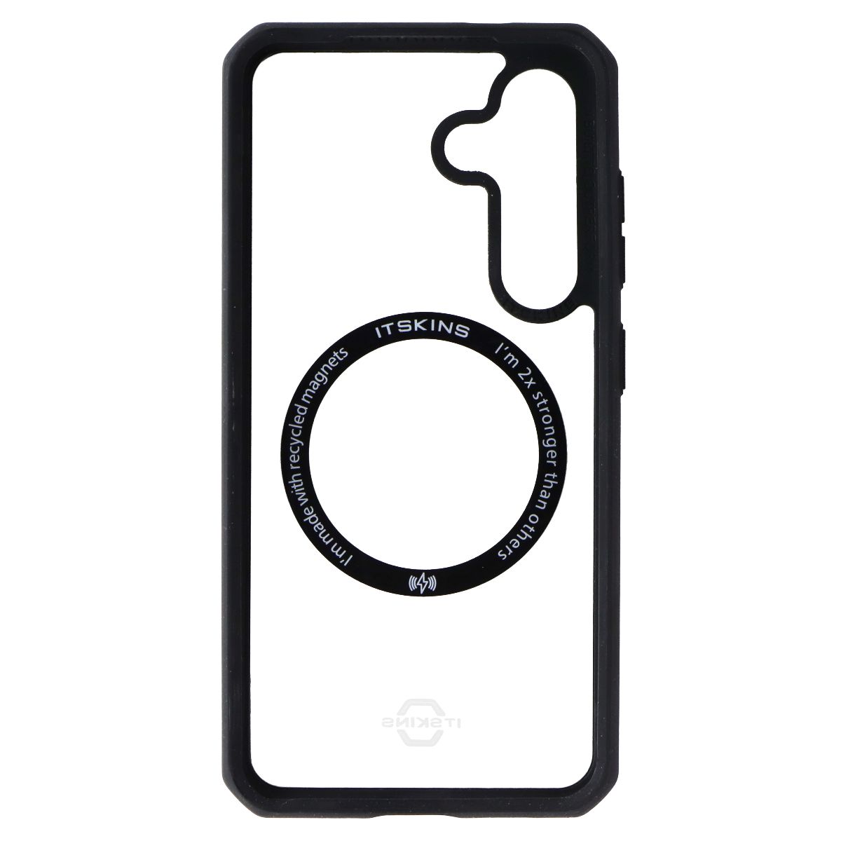 ITSKINS Hybrid_R // Solid Case for Samsung Galaxy S24 - Black / Transparent Cell Phone - Cases, Covers & Skins ITSKINS - Simple Cell Bulk Wholesale Pricing - USA Seller