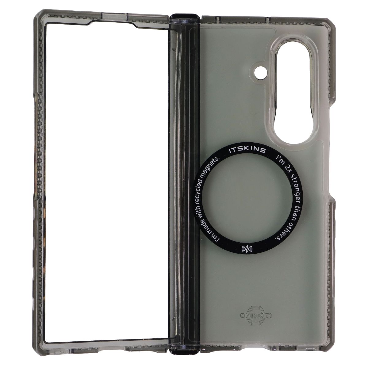 ITSKINS Hybrid Clear Hinge Magnetic Case for Samsung Galaxy Z Fold7 - Smoke