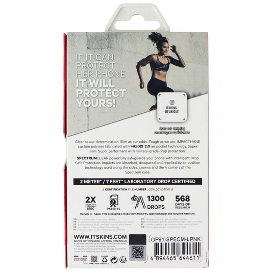 ITSKINS Spectrum // Clear Series Case for OPPO A91 - Light Pink (Transparent) Cell Phone - Cases, Covers & Skins ITSKINS - Simple Cell Bulk Wholesale Pricing - USA Seller