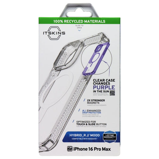ITSKINS Hybrid_R Mood Case for MagSafe for Apple iPhone 16 Pro Max- Clear/Purple Cell Phone - Cases, Covers & Skins ITSKINS - Simple Cell Bulk Wholesale Pricing - USA Seller