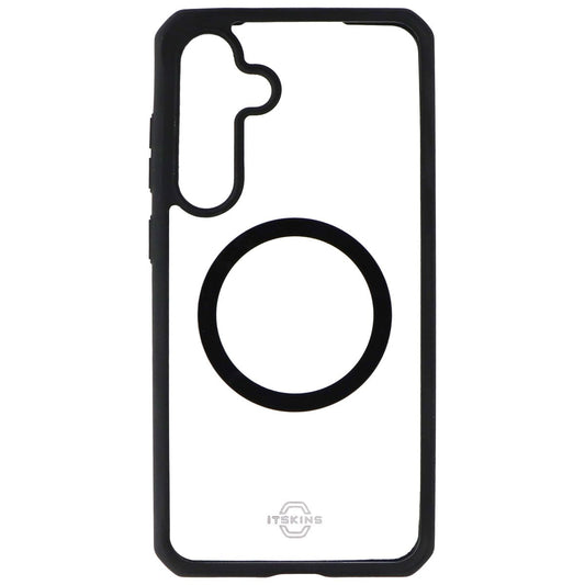 ITSKINS Hybrid_R // Solid Case for Samsung Galaxy S24 Plus - Black / Transparent