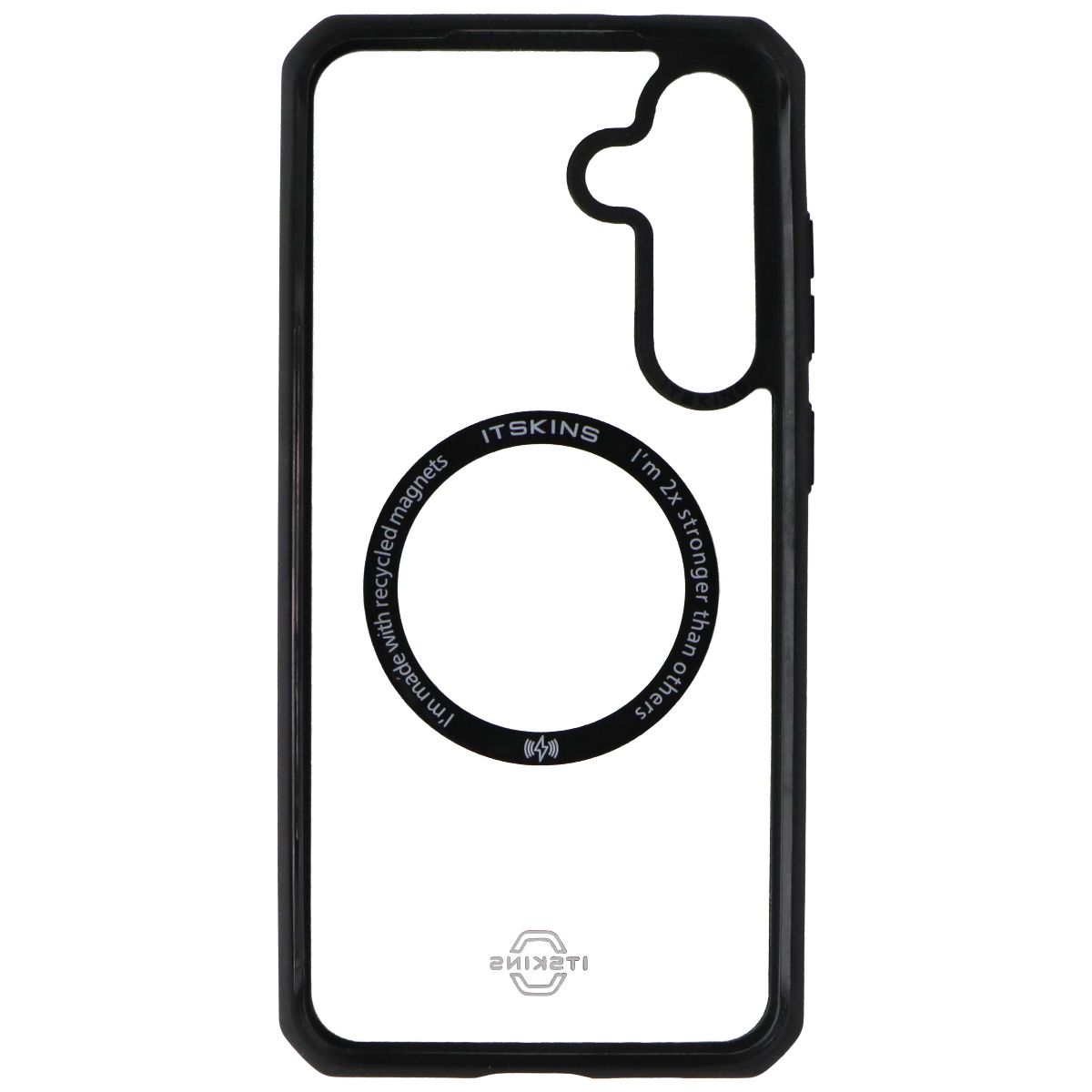 ITSKINS Hybrid_R // Solid Case for Samsung Galaxy S24 Plus - Black / Transparent Cell Phone - Cases, Covers & Skins ITSKINS - Simple Cell Bulk Wholesale Pricing - USA Seller