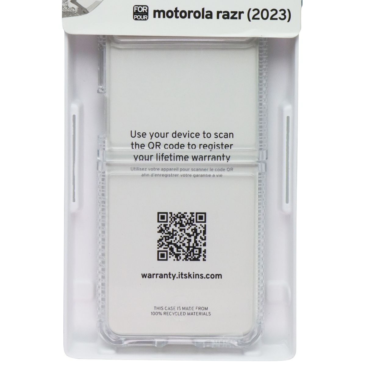 ITSKINS Hybrid_R // Clear Case for Motorola Razr (2023) - Transparent Cell Phone - Cases, Covers & Skins ITSKINS - Simple Cell Bulk Wholesale Pricing - USA Seller
