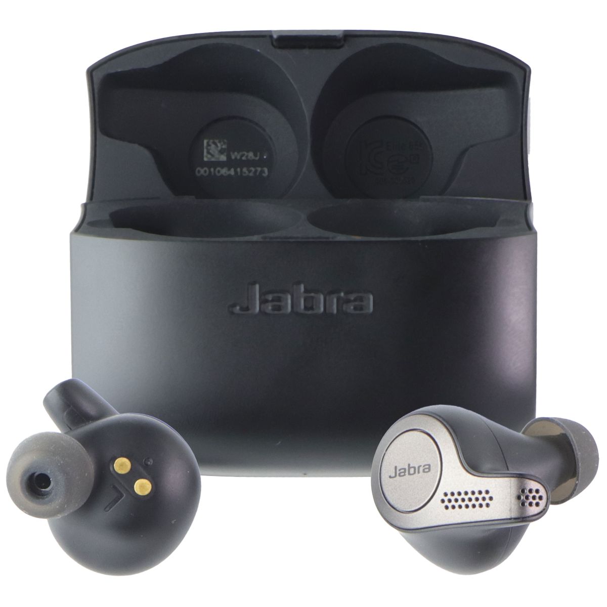 Jabra Elite 65t Wireless Earbuds w/ Charging Case - Titanium Black Portable Audio - Headphones Jabra - Simple Cell Bulk Wholesale Pricing - USA Seller