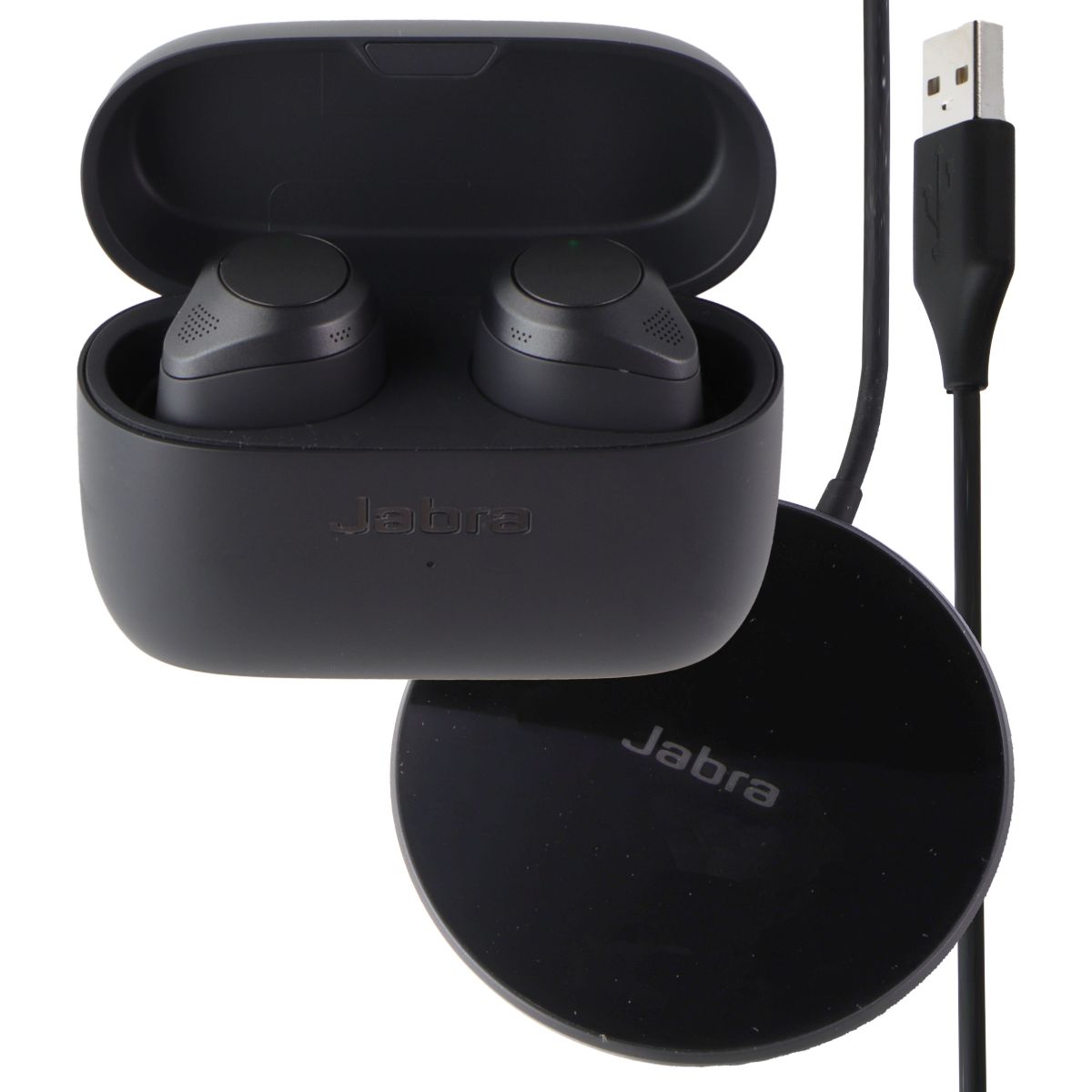 Jabra Elite 85t True Wireless Noise Cancelling Earbuds w/ 2 Charging Pads - Gray Portable Audio - Headphones Jabra - Simple Cell Bulk Wholesale Pricing - USA Seller