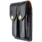 JAY-PEE Dual Magazine/Utilities Leather Belt Pouch - Gloss Black Other Sporting Goods JAY-PEE - Simple Cell Bulk Wholesale Pricing - USA Seller