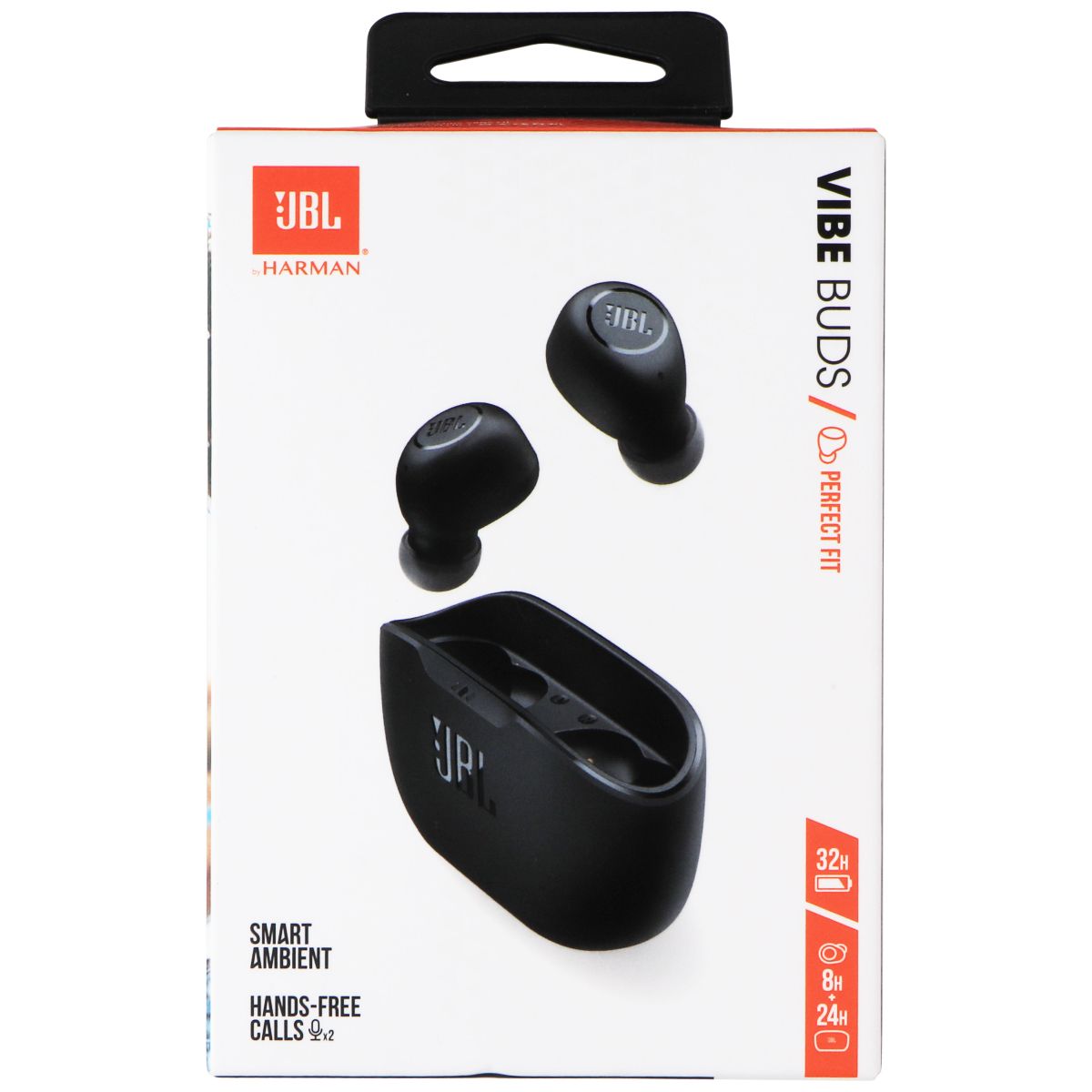 JBL Vibe Buds True Wireless Headphones - Black Portable Audio - Headphones JBL - Simple Cell Bulk Wholesale Pricing - USA Seller