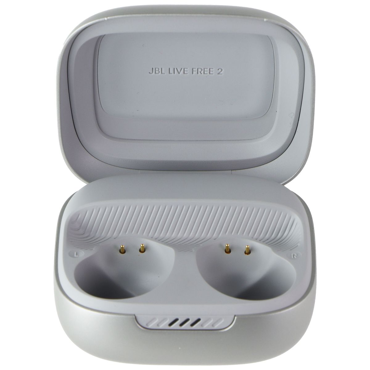 JBL Replacement Charging Case JBL Live Free 2 TWS NC Bluetooth Earbuds - Silver Portable Audio & Headphones - Replacement Parts & Tools JBL - Simple Cell Bulk Wholesale Pricing - USA Seller
