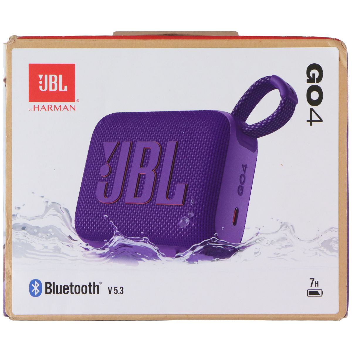 JBL Go 4 Ultra-Portable Waterproof and Dustproof Bluetooth Speaker - Purple iPod, Audio Player Accessories - Audio Docks & Mini Speakers JBL - Simple Cell Bulk Wholesale Pricing - USA Seller