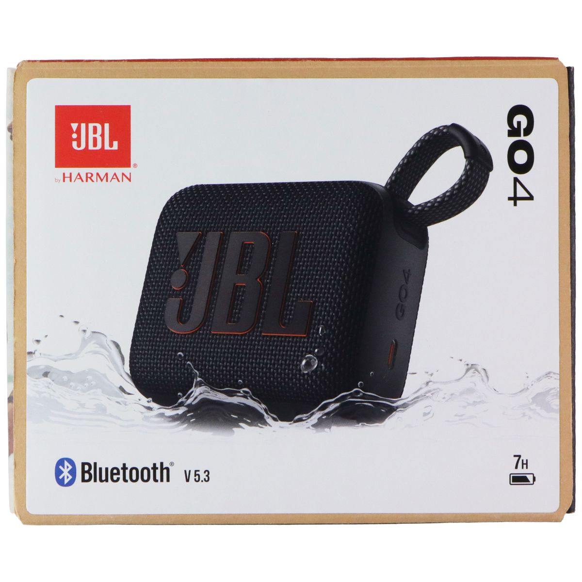 JBL Go 4 Ultra-Portable Waterproof and Dustproof Bluetooth Speaker - Black Cell Phone - Audio Docks & Speakers JBL - Simple Cell Bulk Wholesale Pricing - USA Seller