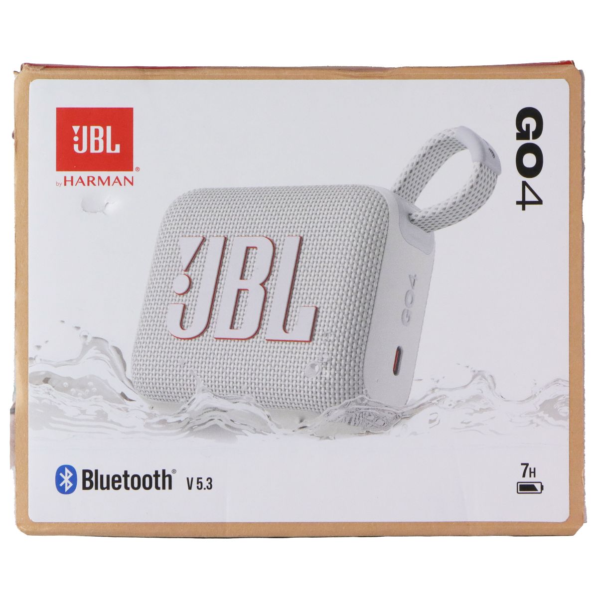 JBL Go 4 Ultra-Portable Waterproof and Dustproof Bluetooth Speaker - White iPod, Audio Player Accessories - Audio Docks & Mini Speakers JBL - Simple Cell Bulk Wholesale Pricing - USA Seller