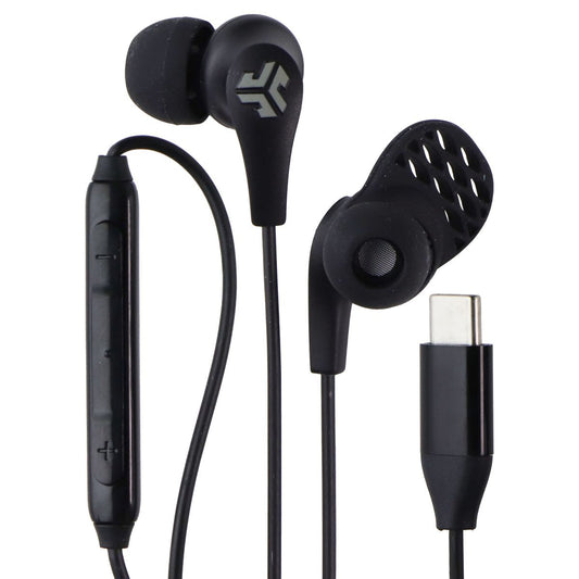 JLab JBuds Pro USB-C Wired Earbuds with Mic and Music Controls - Black Portable Audio - Headphones JLAB - Simple Cell Bulk Wholesale Pricing - USA Seller
